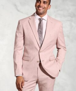 Tailored Fit Hardy Pink Textured Occasion Suit Jacket