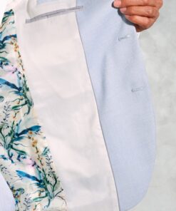 Alternative view of Tailored Fit Hardy Blue Textured Occasion Suit Jacket