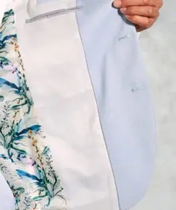 Alternative view of Tailored Fit Hardy Blue Textured Occasion Suit Jacket