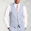 Tailored Fit Hardy Blue Textured Occasion Suit Waistcoat