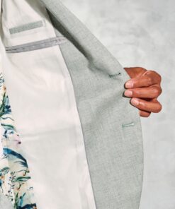 Alternative view of Tailored Fit Hardy Green Textured Occasion Suit Jacket