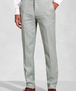 Tailored Fit Hardy Green Textured Occasion Suit Trouser