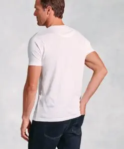 Alternative view of Hawkes White Pure Cotton Jersey T-Shirt