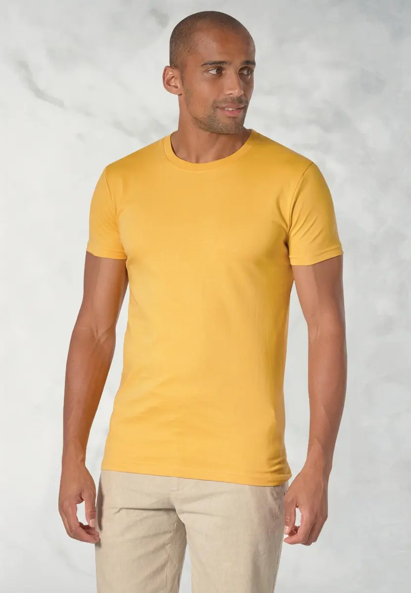 Hawkes Lemon Pure Cotton Jersey T-Shirt