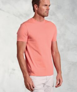 Hawkes Coral Pure Cotton Jersey T-Shirt