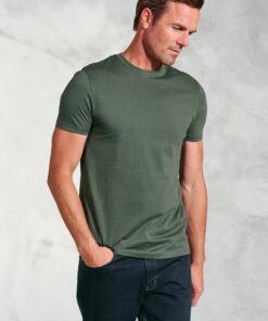 Hawkes Khaki Pure Cotton Jersey T-Shirt