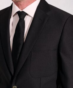 Alternative view of Regular Fit Henley Black Wool Blend Blazer