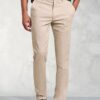Tailored Fit Holland Stone Sateen Cotton Stretch Trousers