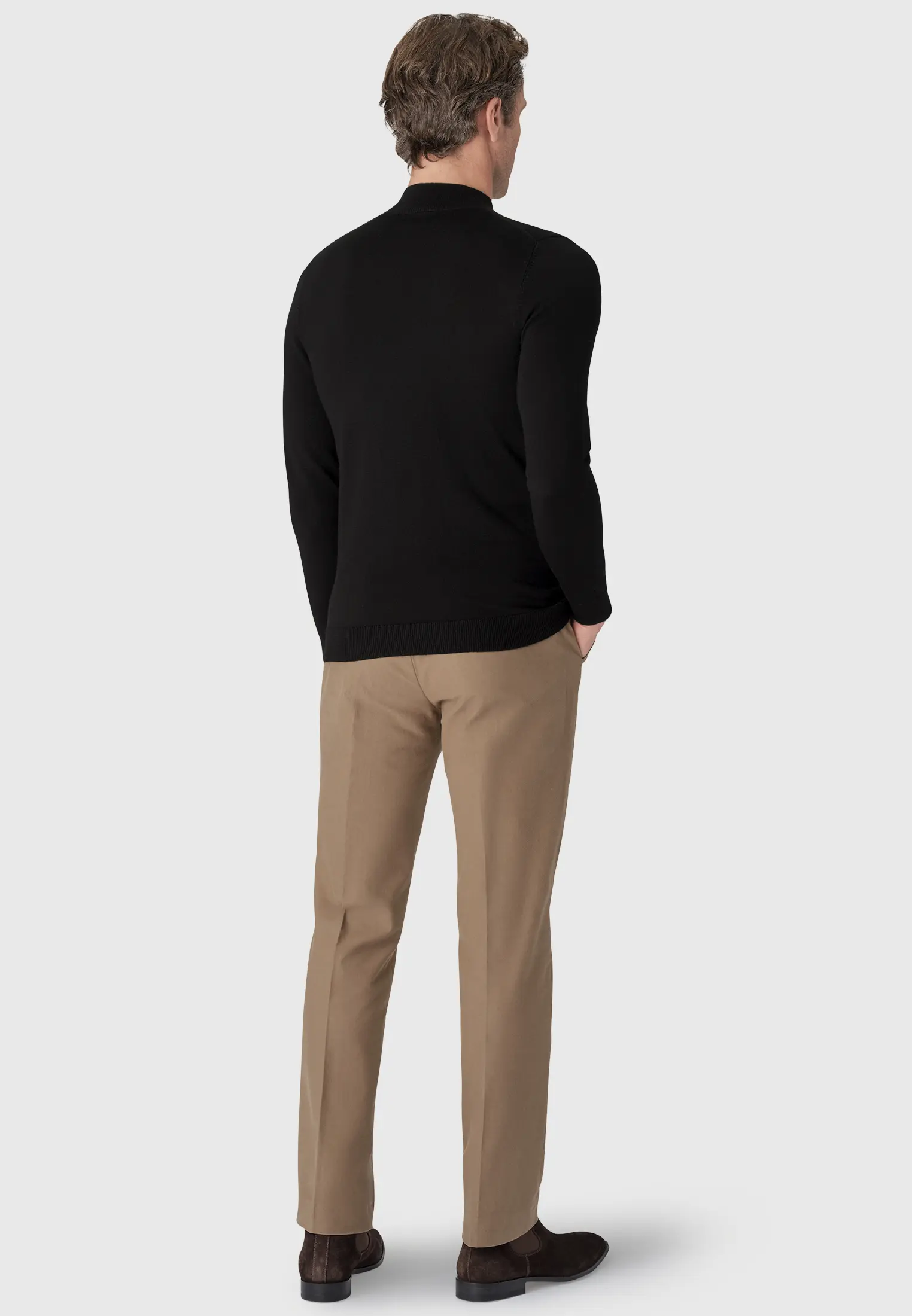 Hugo Black Merino Wool Turtle Neck Jumper - Image 2
