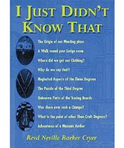 I Just Didn't Know That