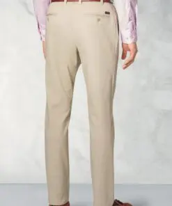 Alternative view of Tailored Fit Illingworth Stone Cotton Stretch Trouser