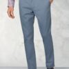 Tailored Fit Illingworth Blue Cotton Stretch Trouser