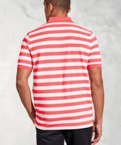 Alternative view of Jackman Coral Bold Stripe Cotton PiquÃƒ© Polo Shirt