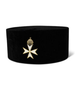 K.m.  Cap With Priors Cross Badge