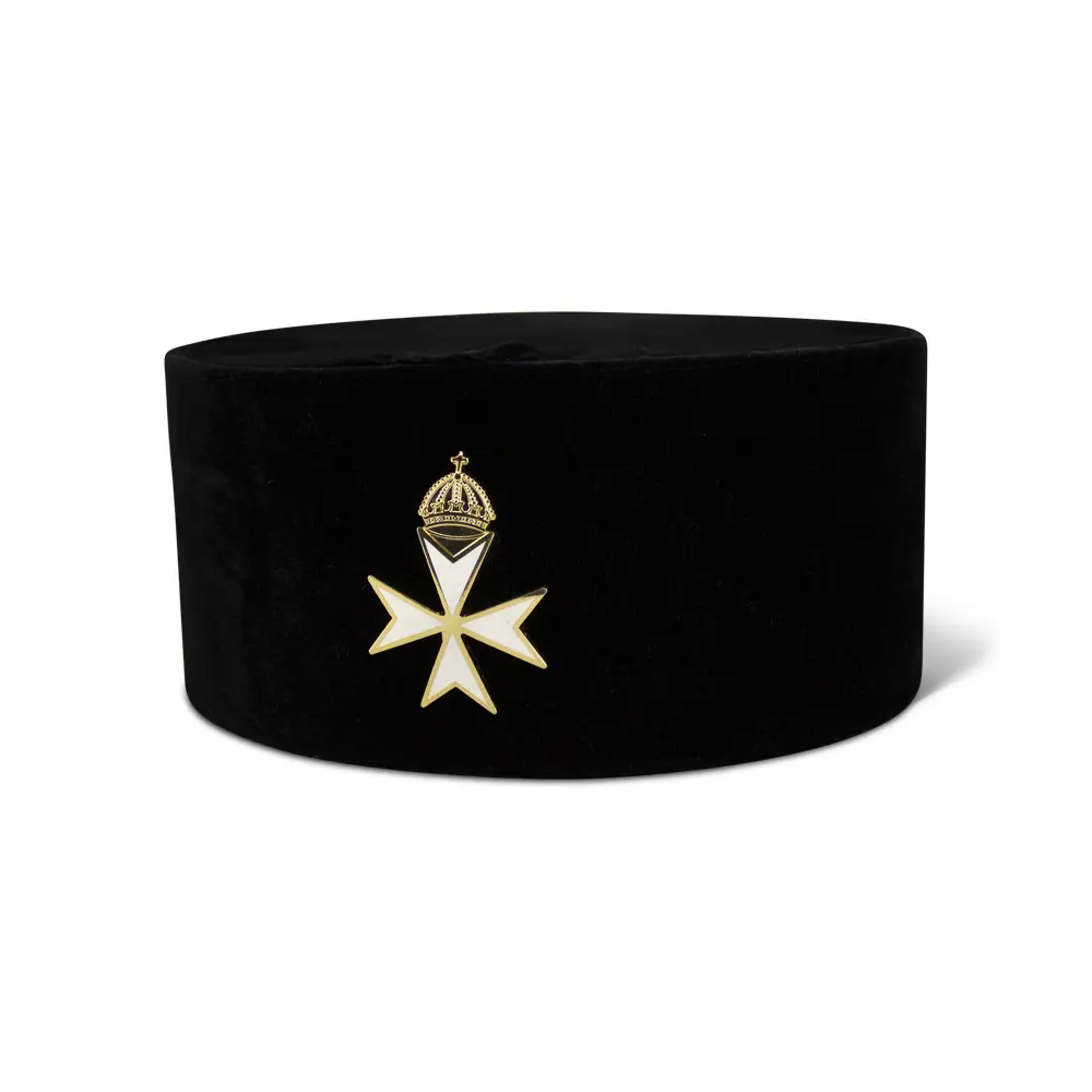 K.m.  Cap With Priors Cross Badge