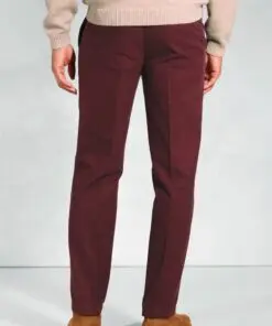 Alternative view of Regular Fit Kerswell Berry Cotton Moleskin Trouser