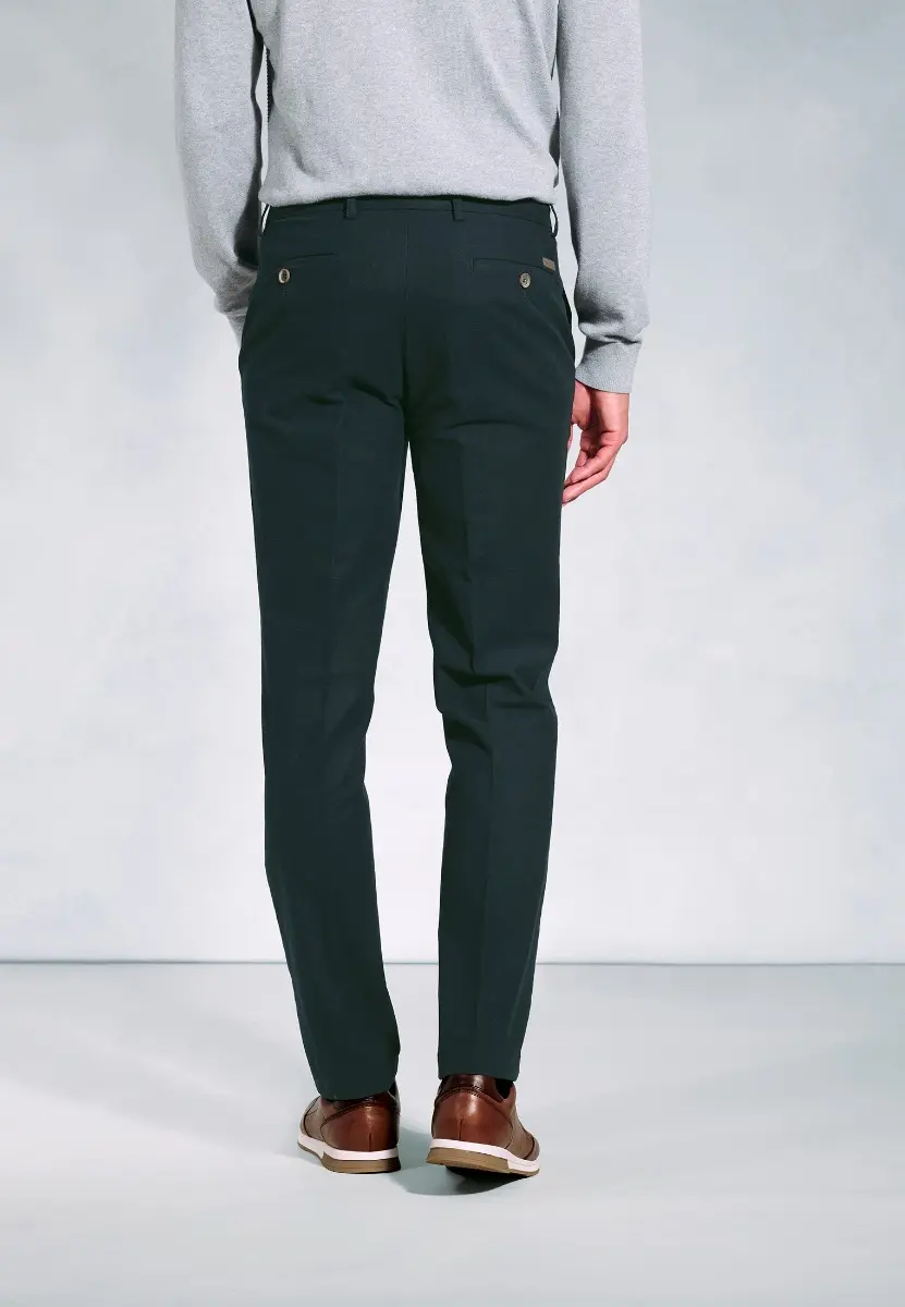 Regular Fit Kerswell Navy Cotton Moleskin Trouser - Image 2