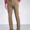 Regular Fit Kerswell Stone Cotton Moleskin Trouser