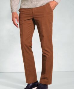 Regular Fit Kerswell Ginger Cotton Moleskin Trouser
