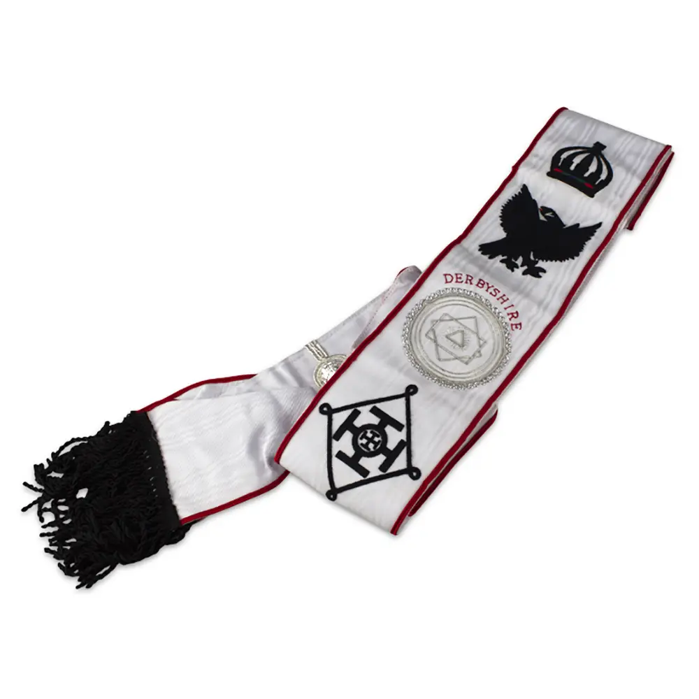 Khs Sash For Divisional Officer    Hand Embriodered (with Crown)