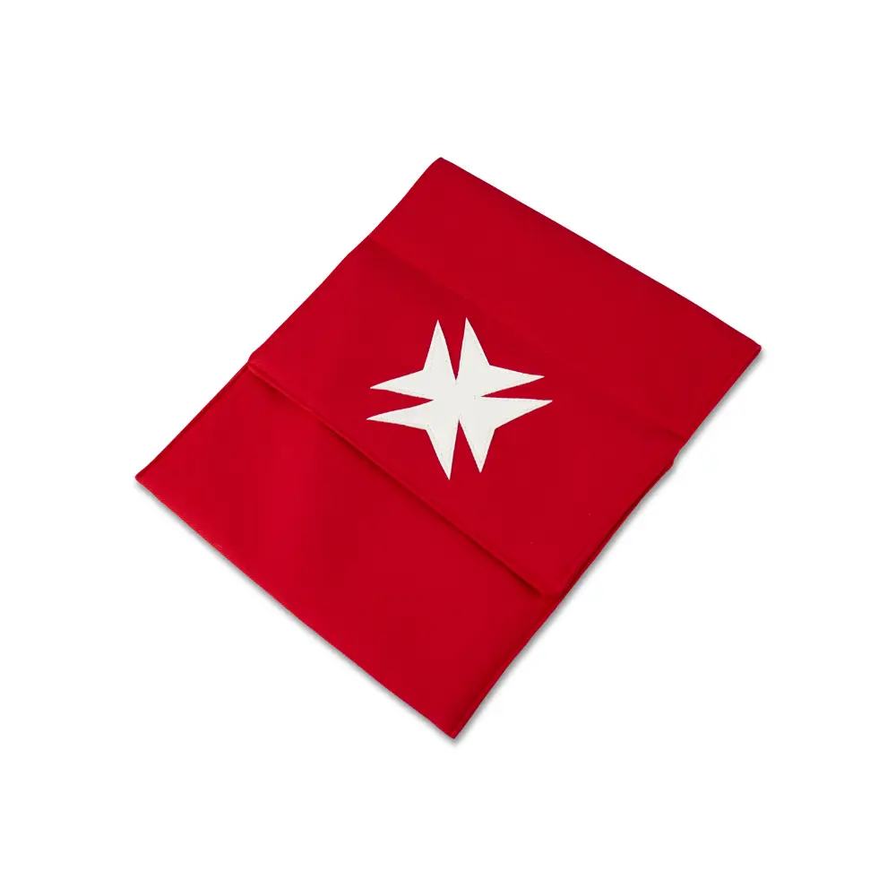 Knight Malta Pouch Red With White Cross