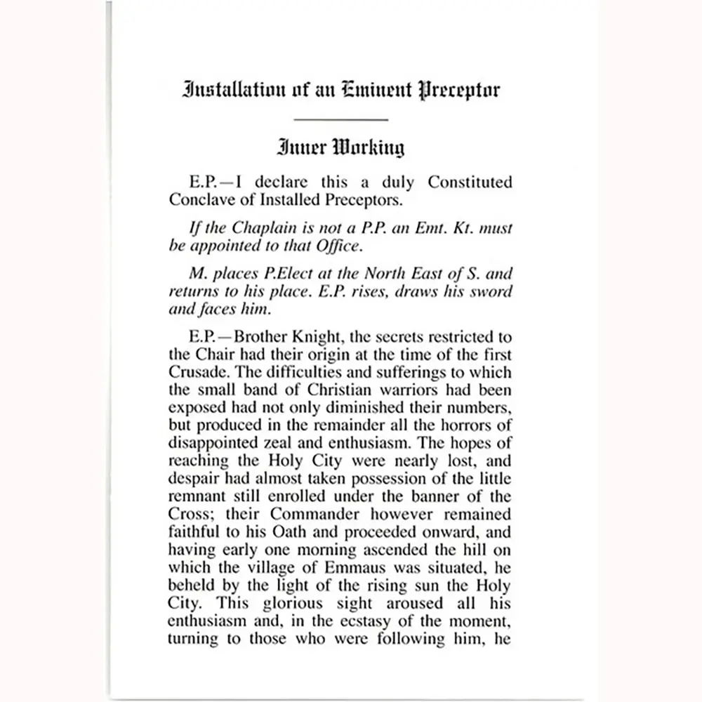 Knight Templar Inner Working