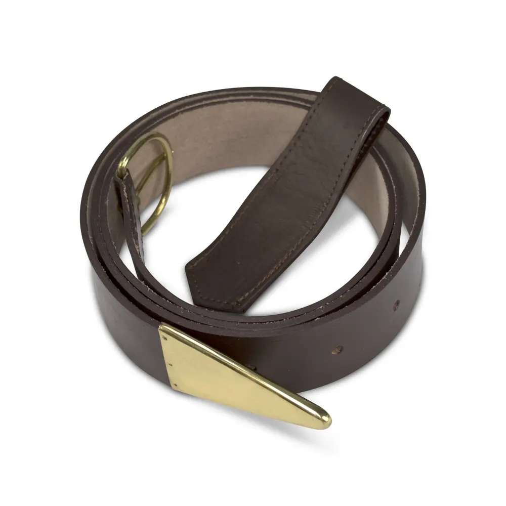 Knight Templar Leather Belt and Frog