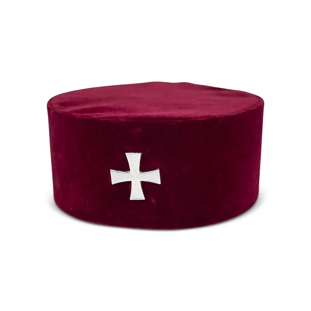 Knight Templar Cap With Cross