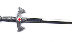 Knight Templar Firing Sword Silverplated