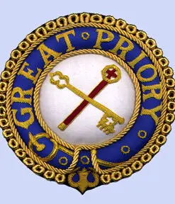 Knight Templar Great Priory  Mantle Badge