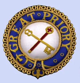Knight Templar Great Priory  Mantle Badge