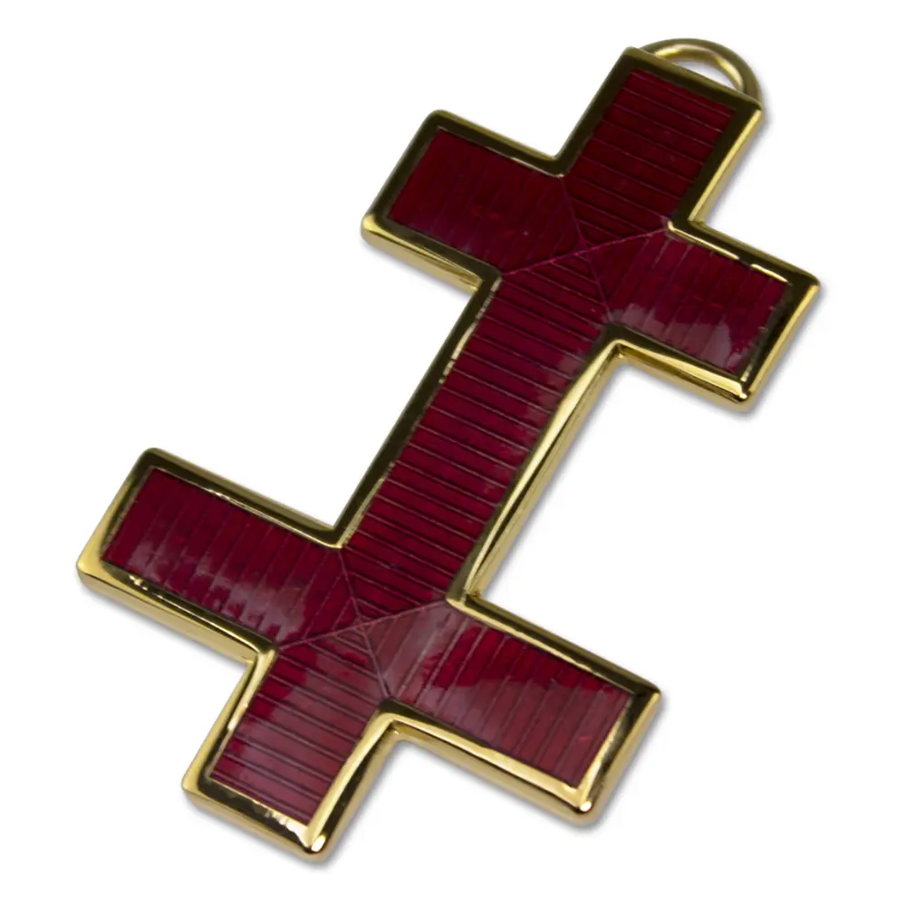 Knight Templar Preceptors Cross Jewel For Collarette   (active)