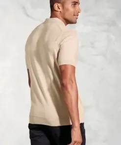 Alternative view of Lancaster Stone Knitted Pure Cotton Polo Shirt