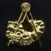 Lapel Pin  -cornucopia & Compasses