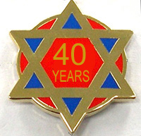 Lapel Pin - Ra 40 Year
