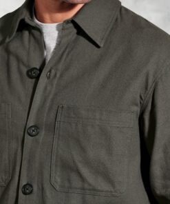 Alternative view of Ledger Khaki Cotton Linen Overshirt