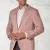 Tailored Fit Leeds Dusky Rose Linen Jacket
