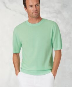 Lewis Apple Merino Wool Half Sleeve Jumper