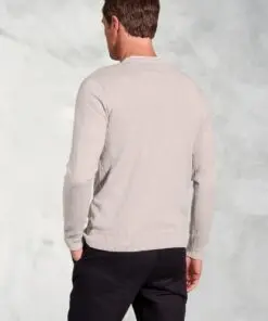 Alternative view of London Stone Cotton Merino Crew Neck Jumper