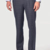 Tailored Fit Lyd Blue Check Suit Trousers