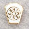 Mark Lapel Pin  Enamel Keystone
