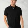 Milford Black Pure Cotton Pique Polo Shirt