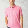 Milford Pink Pure Cotton Pique Polo Shirt