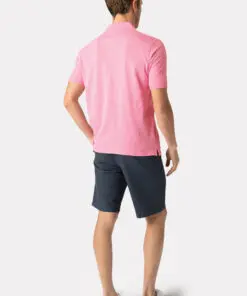 Alternative view of Milford Pink Pure Cotton Pique Polo Shirt