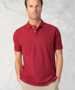 Milford Tomato Pure Cotton Pique Polo Shirt