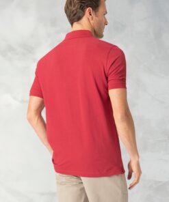 Alternative view of Milford Tomato Pure Cotton Pique Polo Shirt