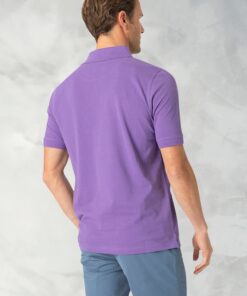 Alternative view of Milford Heather Pure Cotton Pique Polo Shirt