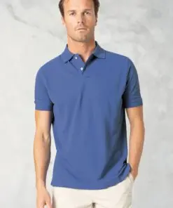 Milford Ocean Pure Cotton Pique Polo Shirt