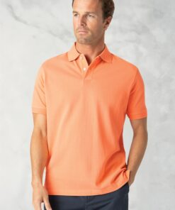 Milford Apricot Pure Cotton Pique Polo Shirt
