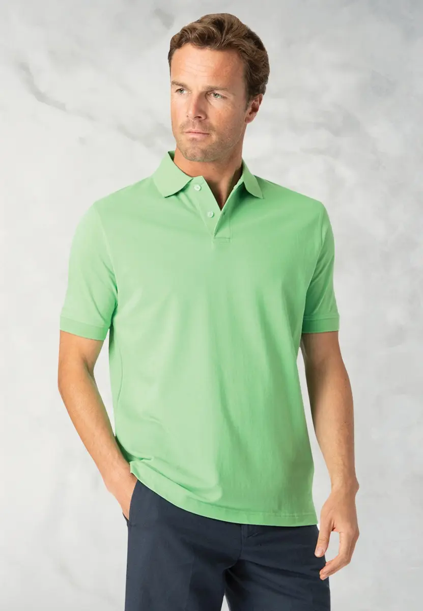 Milford Apple Pure Cotton Pique Polo Shirt